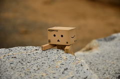 ダンボー、岩を乗り越える